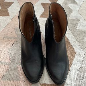 Jeffery Campbell Black Leather Booties